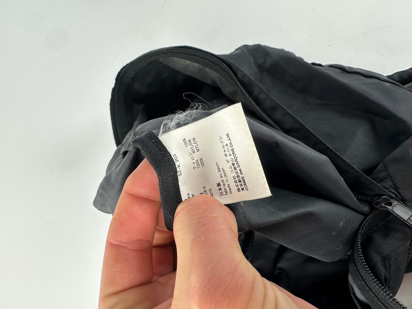 Comme Des Garcons CDG Nylon Backpack Black Triple Logo