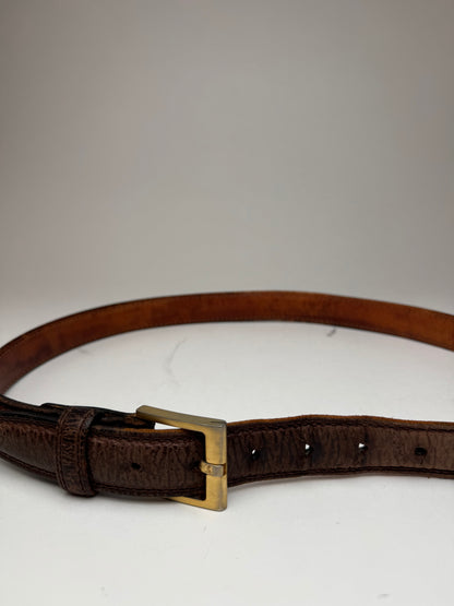 Vintage Loewe Madrid Leather belt brown