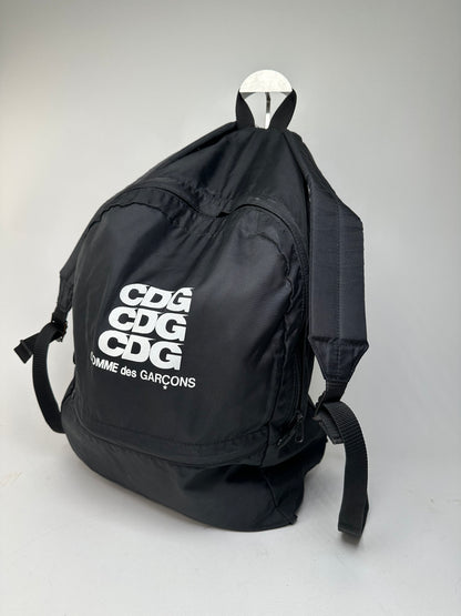 Comme Des Garcons CDG Nylon Backpack Black Triple Logo