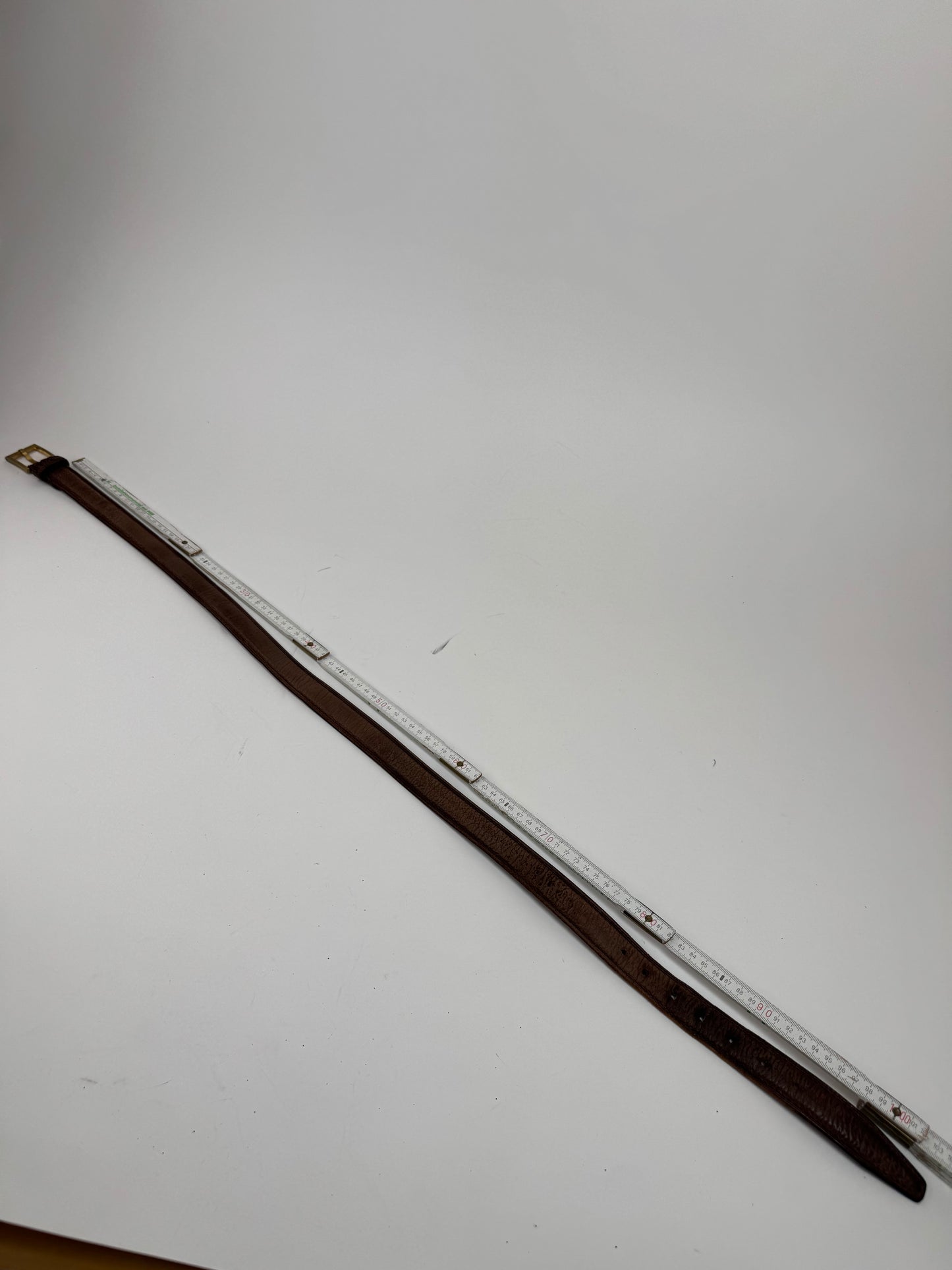 Vintage Loewe Madrid Leather belt brown