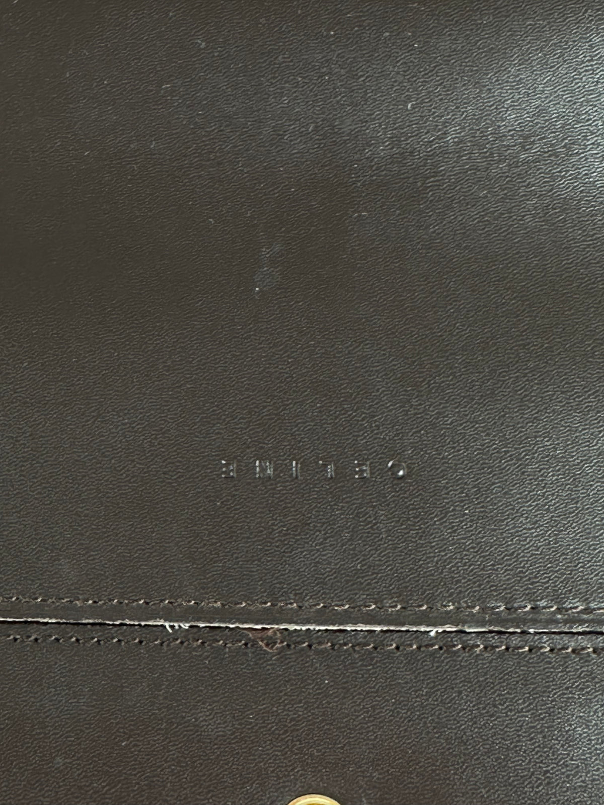 Vintage Celine Macadam Canvas Bifold Wallet Beige Brown