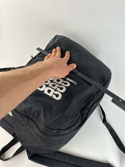 Comme Des Garcons CDG Nylon Backpack Black Triple Logo