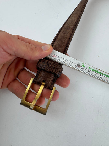 Vintage Loewe Madrid Leather belt brown