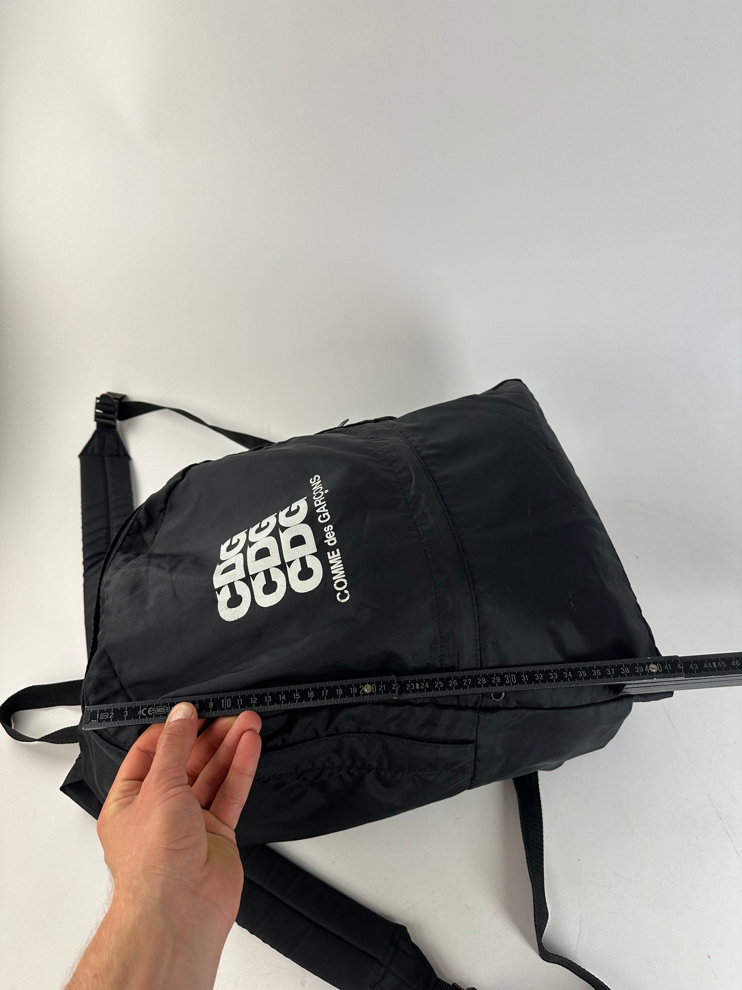 Comme Des Garcons CDG Nylon Backpack Black Triple Logo
