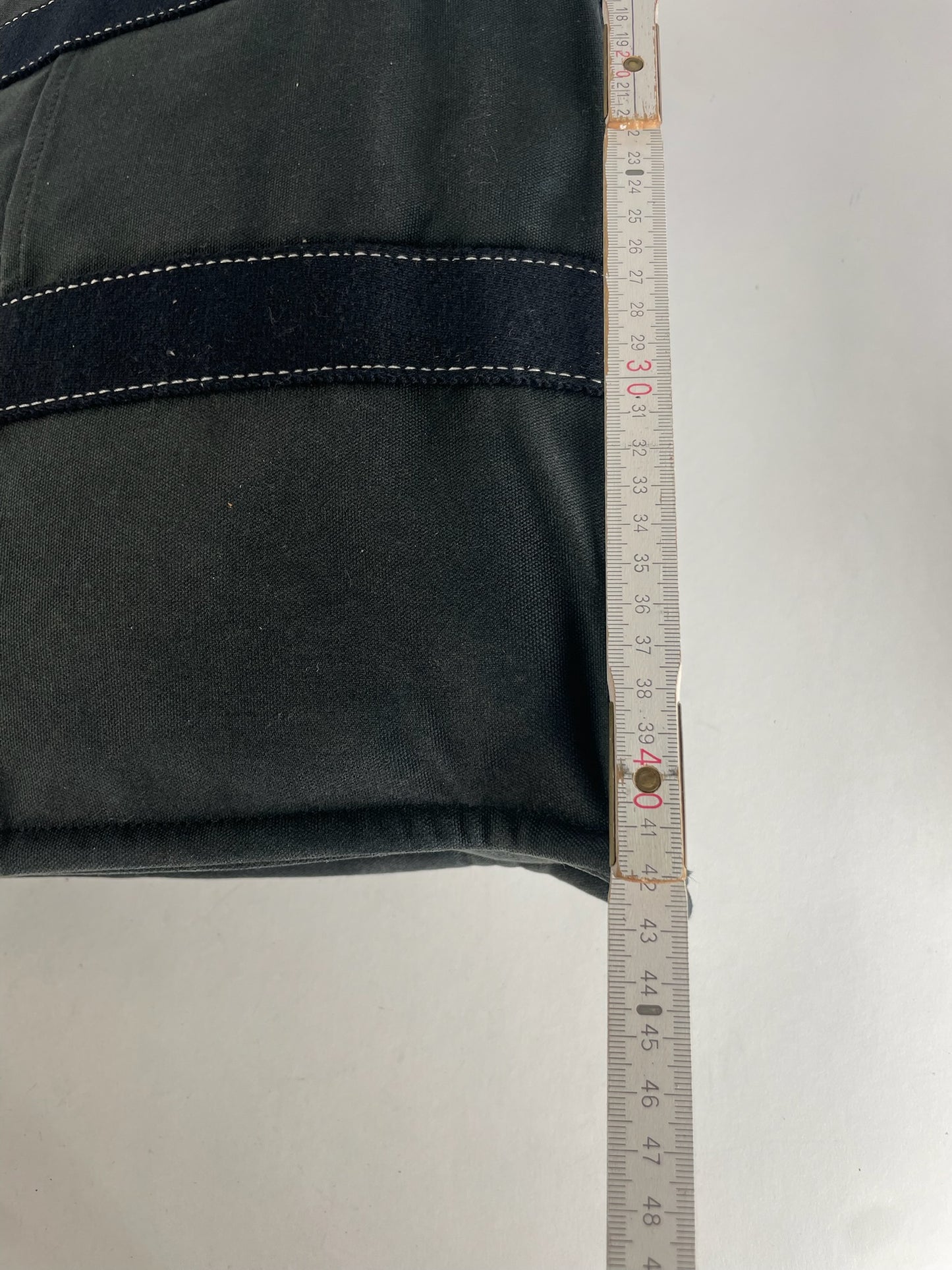 Vintage Hermes Canvas Tote Bag Navy