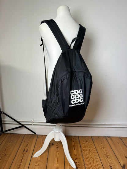 Comme Des Garcons CDG Nylon Backpack Black Triple Logo