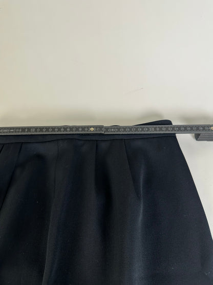 Vintage Dior Wool Blend Skirt Black L