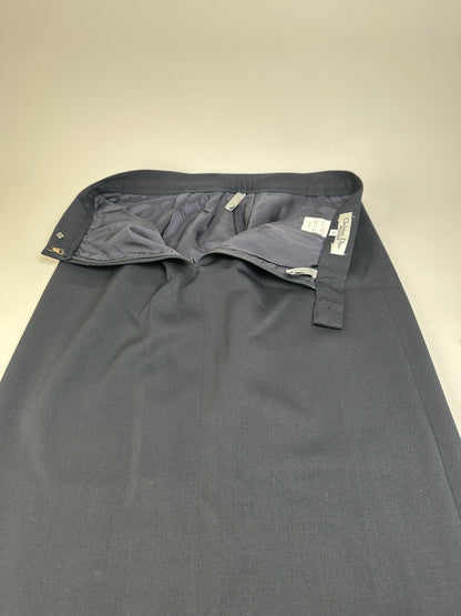 Vintage Dior Wool Blend Skirt Black L