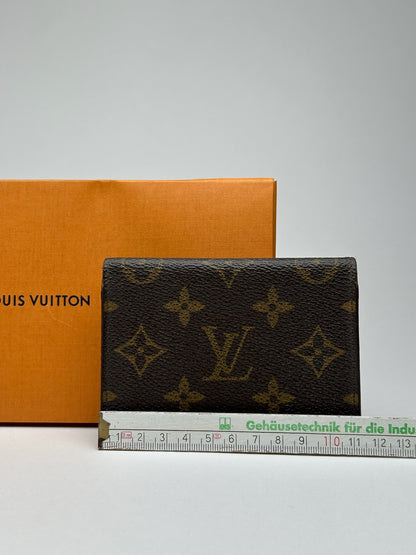 Vintage Louis Vuitton Monogram Leather Card holder brown