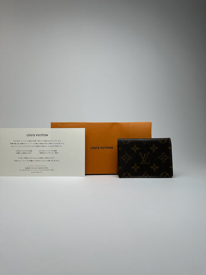 Vintage Louis Vuitton Monogram Leather Card holder brown