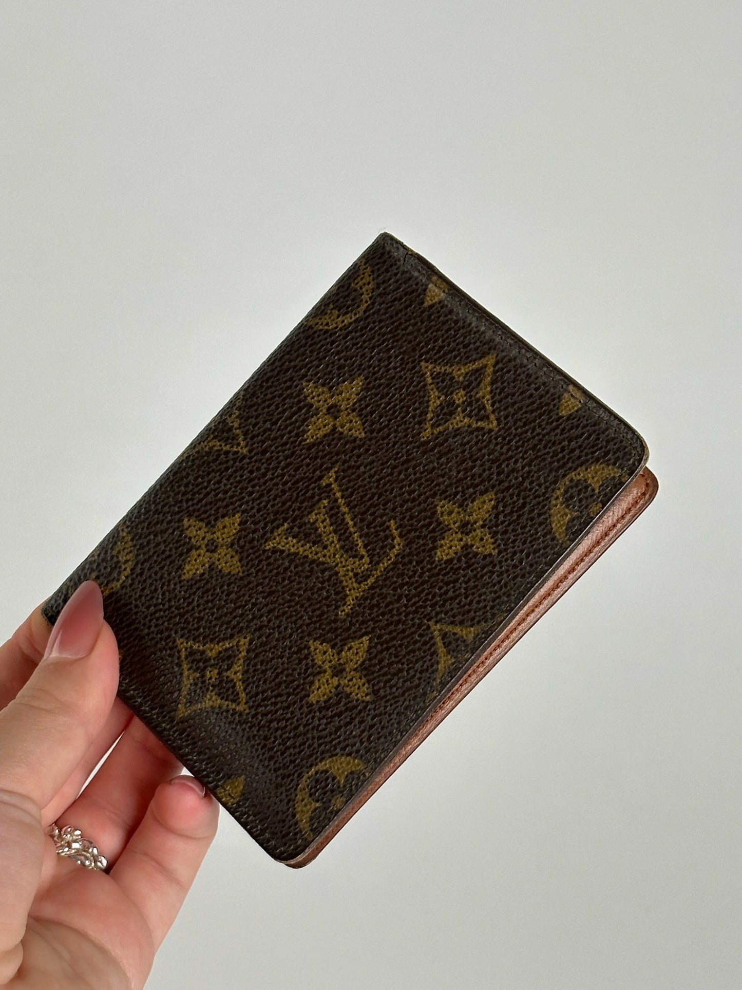 Vintage Louis Vuitton Monogram Leather Card holder brown