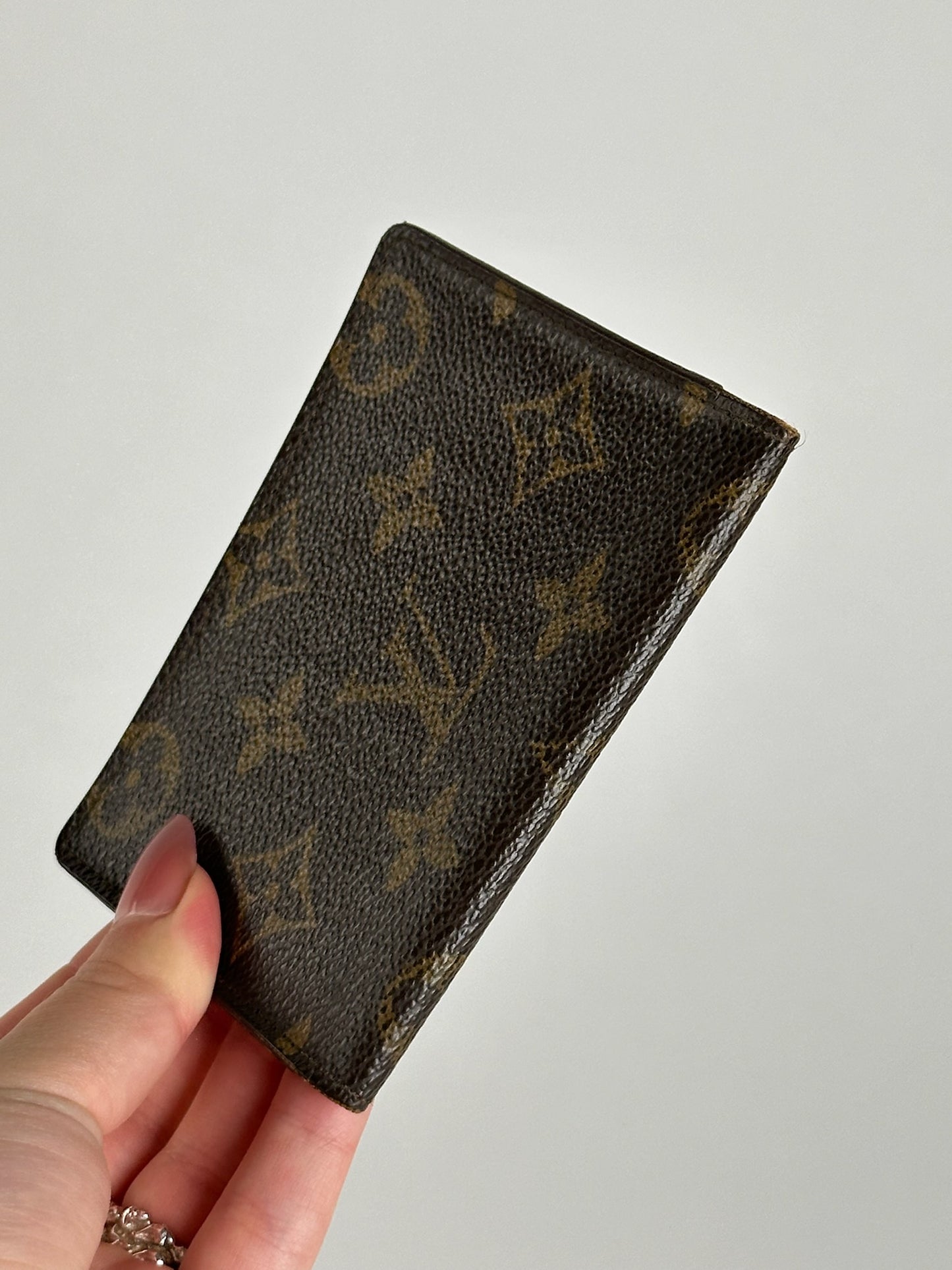 Vintage Louis Vuitton Monogram Leather Card holder brown