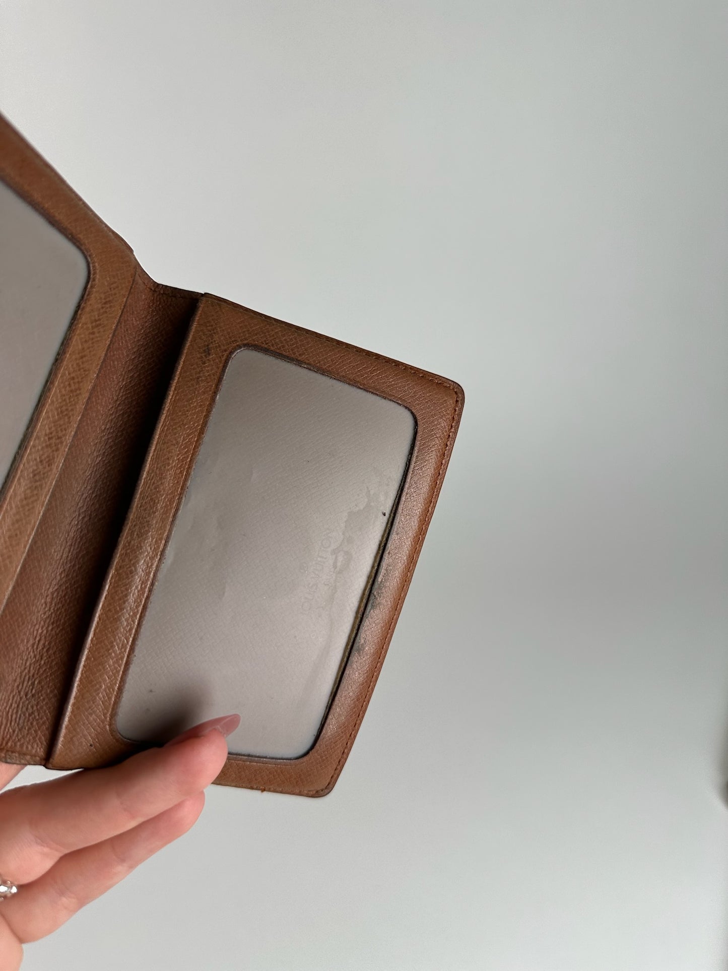 Vintage Louis Vuitton Monogram Leather Card holder brown