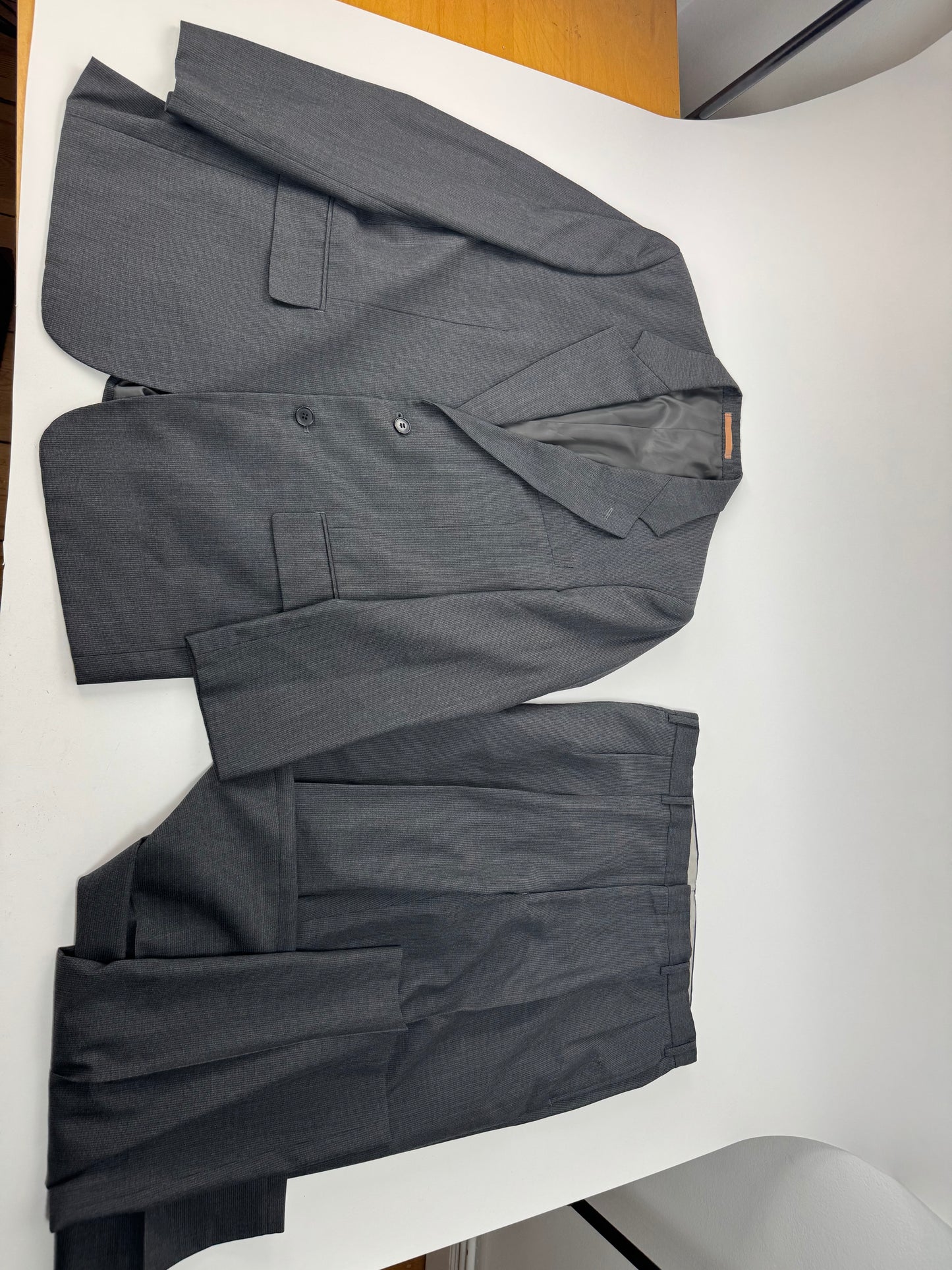 Vintage Kansai Yamamoto Wool Suit Anthracite M/L