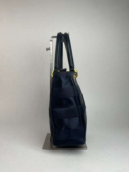 Vintage Courreges Monogram Bag Black Grey