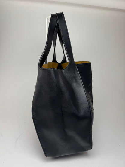 Vintage Stella Mc Cartney Logo Vegan Leather Tote black