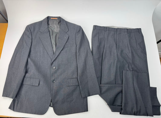 Vintage Kansai Yamamoto Wool Suit Anthracite M/L