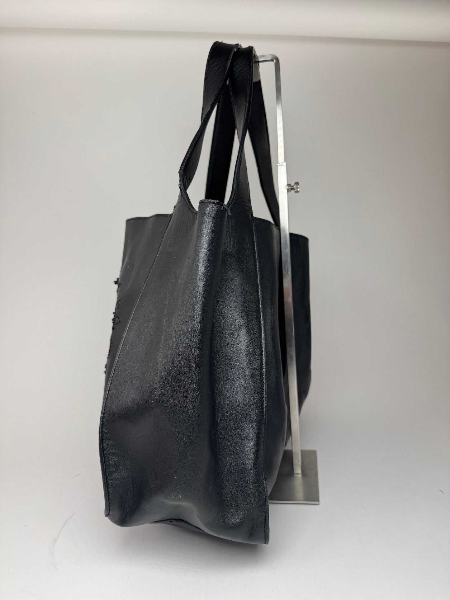 Vintage Stella Mc Cartney Logo Vegan Leather Tote black