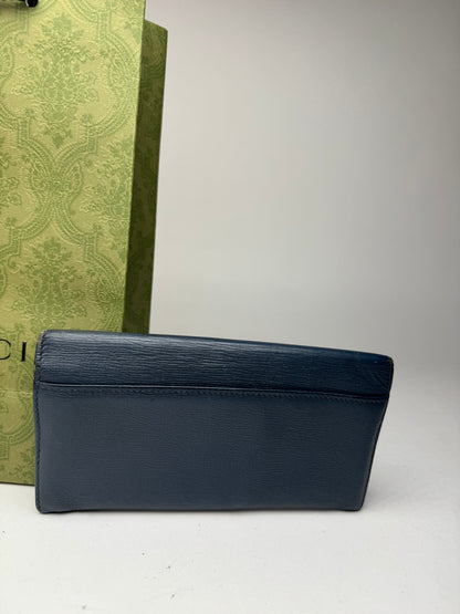 Vintage Gucci Leather Card holder / ID holder navy