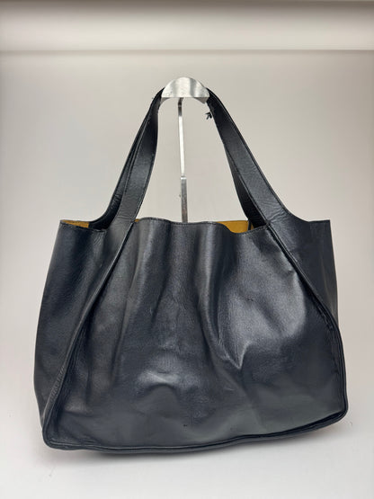 Vintage Stella Mc Cartney Logo Vegan Leather Tote black