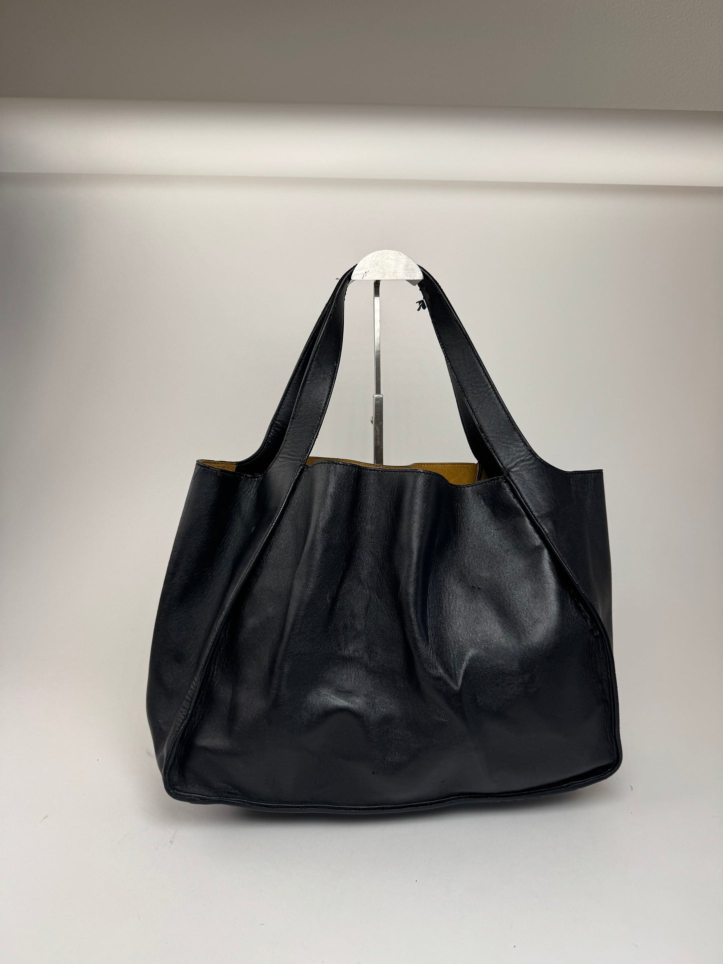 Vintage Stella Mc Cartney Logo Vegan Leather Tote black
