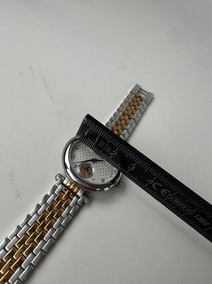Vintage Vivienne Westwood Stainless Steel Bracelet Watch Silver Gold