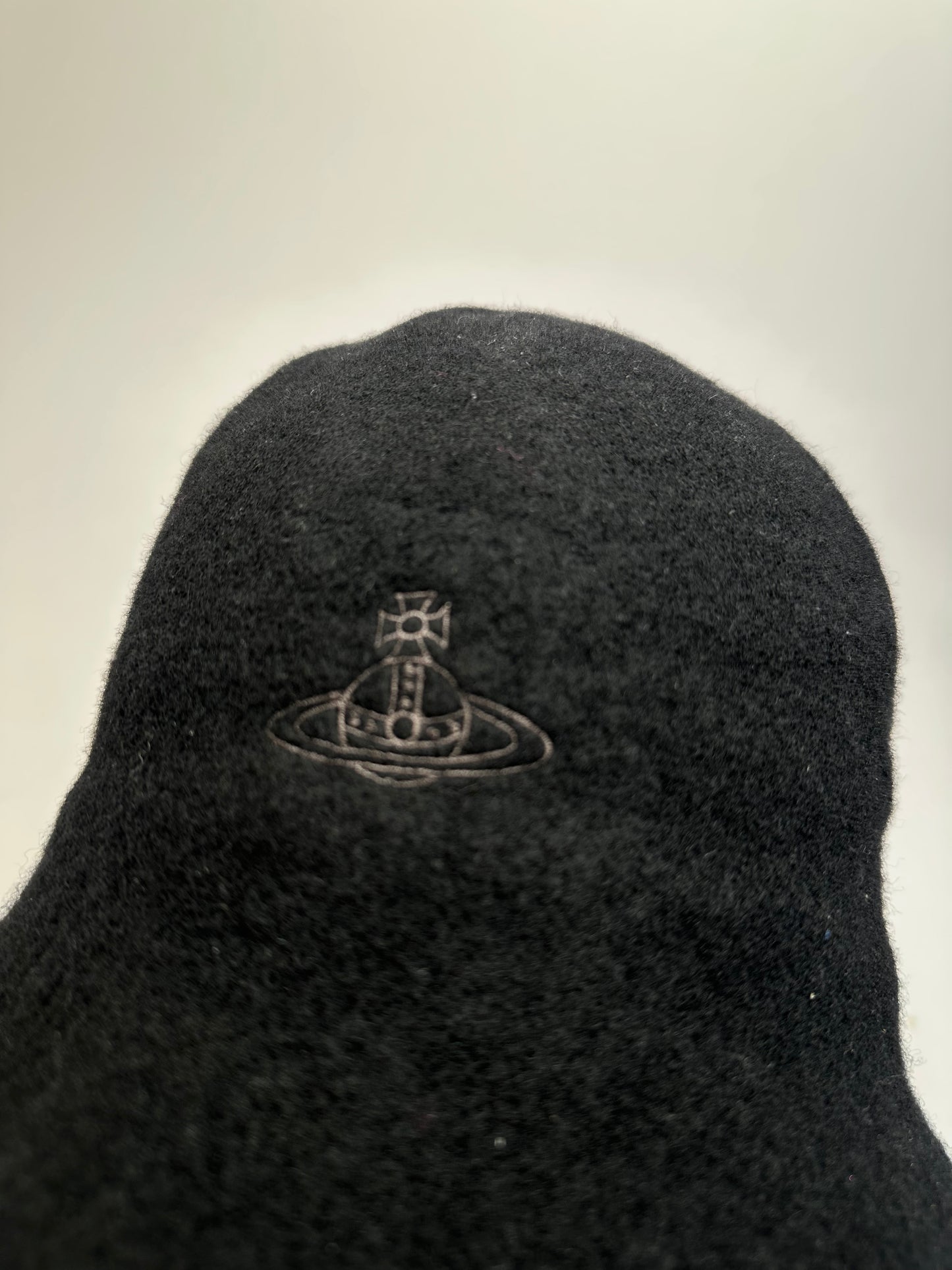 Vintage Vivienne Westwood Wool Bucket Hat Black Orb