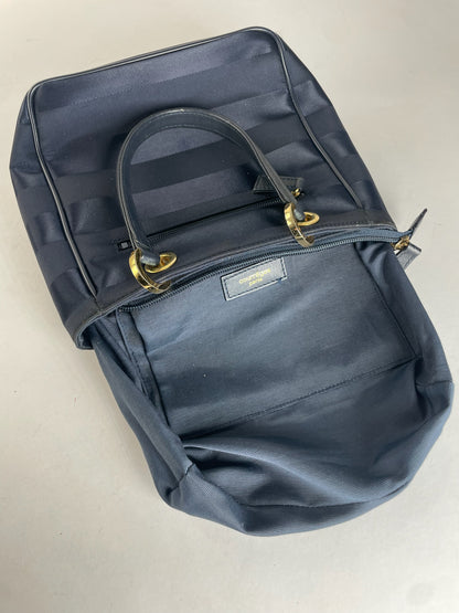 Vintage Courreges Monogram Bag Black Grey