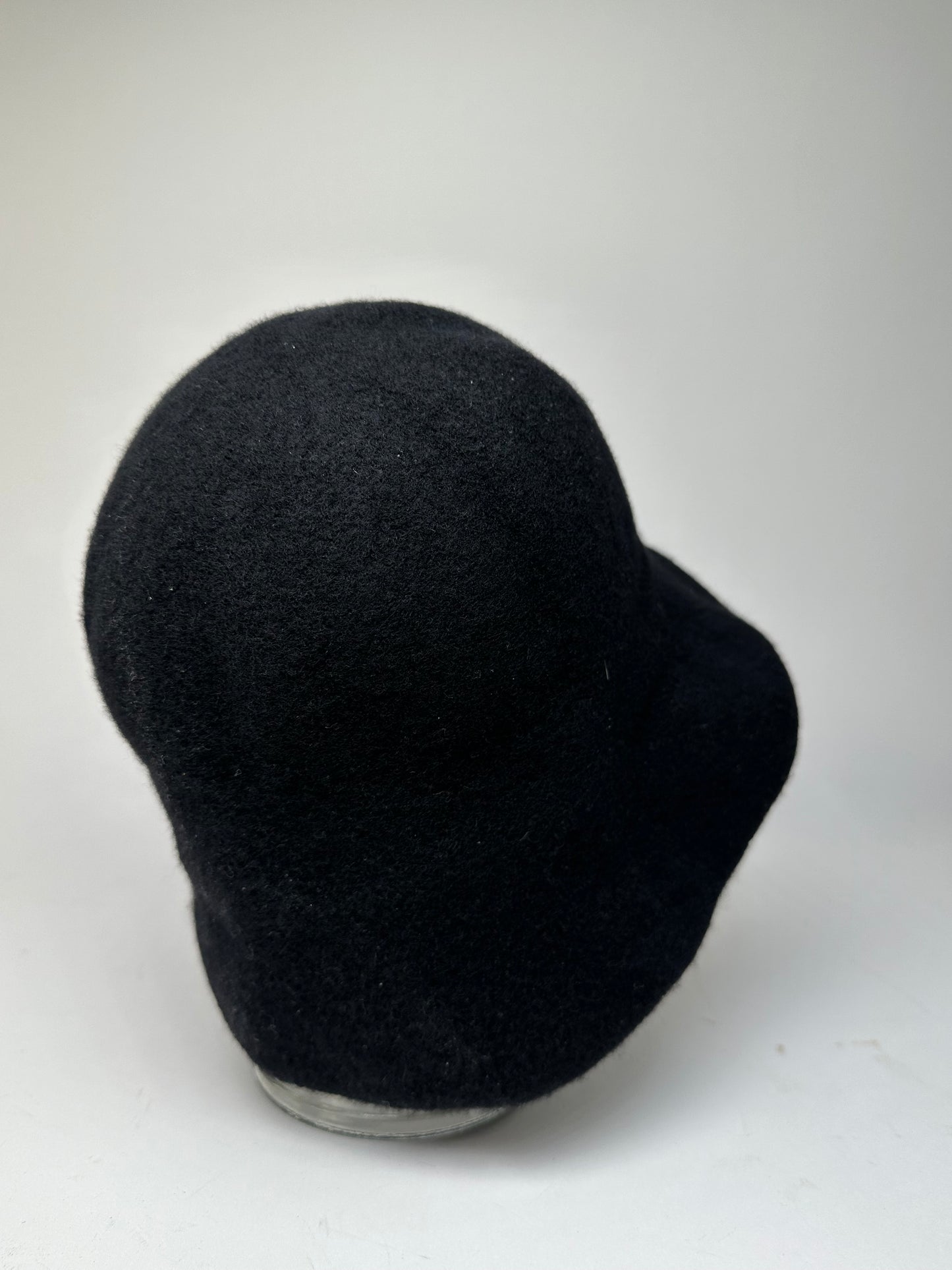 Vintage Vivienne Westwood Wool Bucket Hat Black Orb