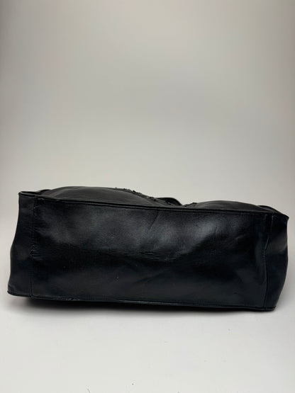 Vintage Stella Mc Cartney Logo Vegan Leather Tote black