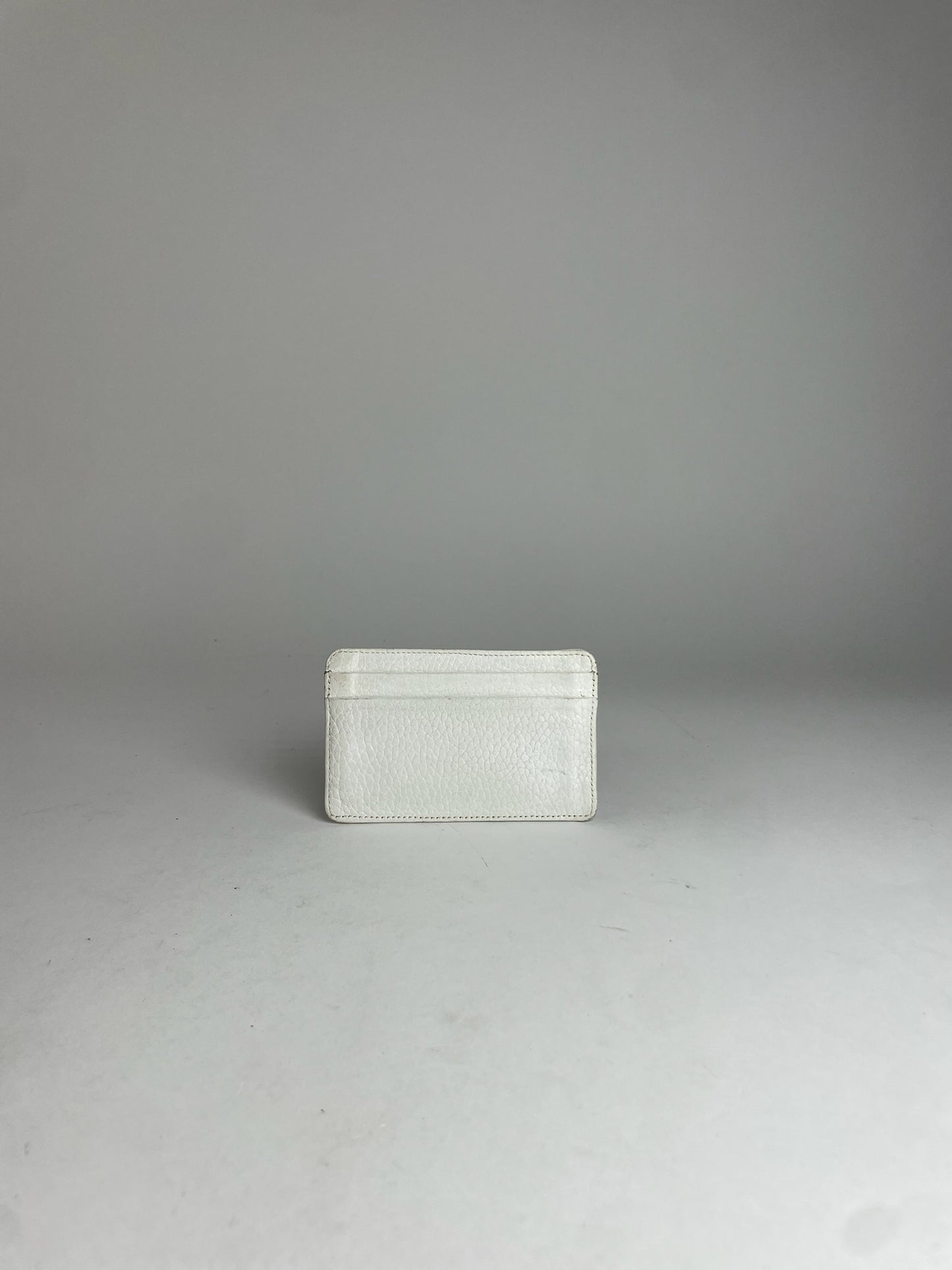 Vintage Loewe Madrid Leather Card Holder White
