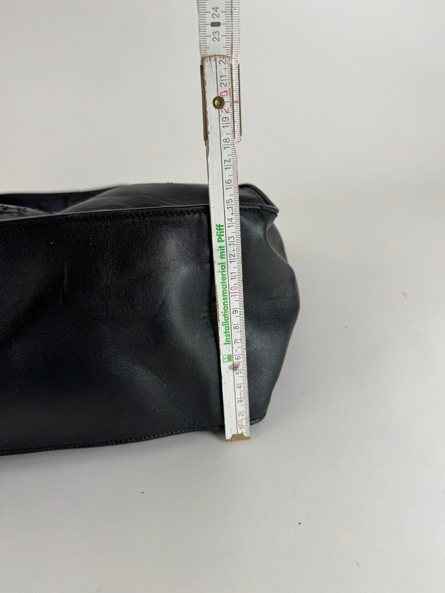 Vintage Stella Mc Cartney Logo Vegan Leather Tote black