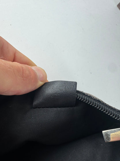 Vintage Gucci Monogram Canvas Leather monogram bag black