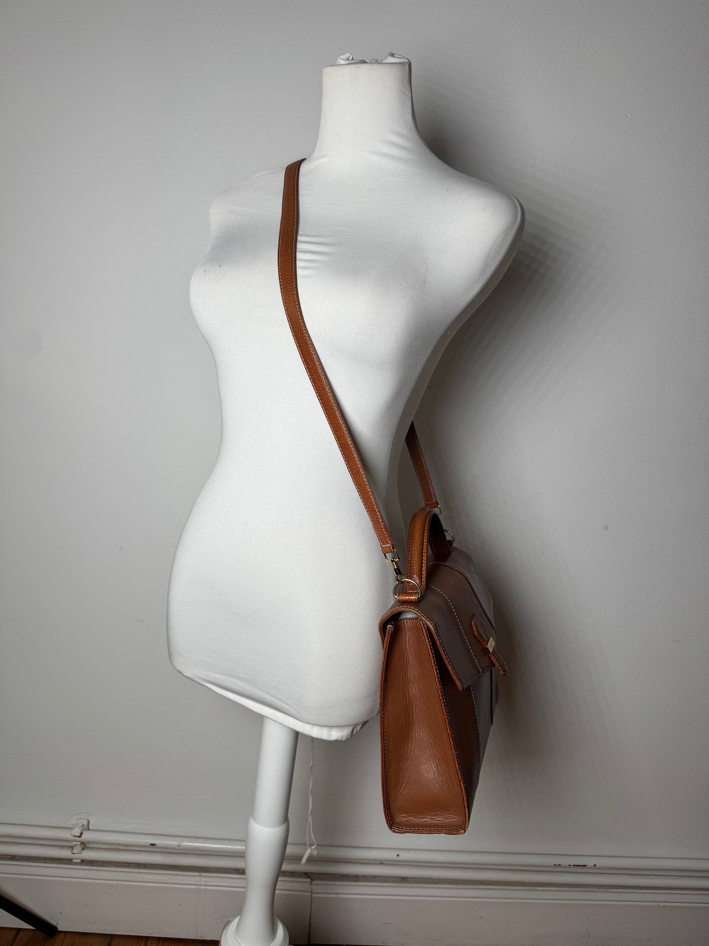 Vintage Courreges 2Way Handbag Brown