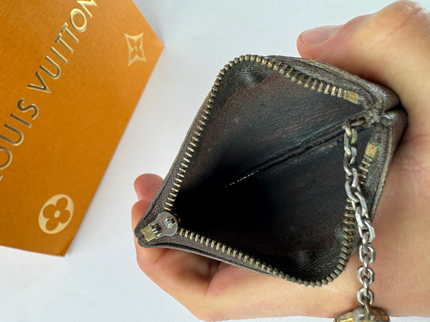 Vintage Louis Vuitton Le Dauphine Leather Card Holder Brown