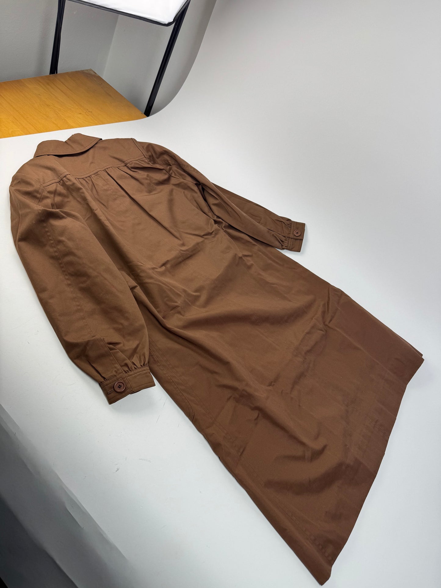 Vintage Yves Saint Laurent Canvas Trenchcoat Brown M