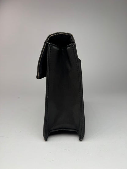 Pochette vintage en toile noire Jean Paul Gaultier