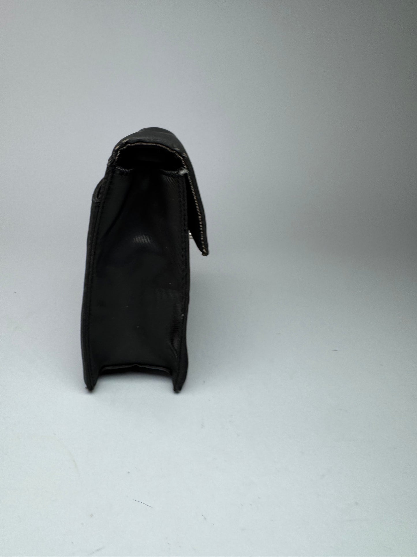 Pochette vintage en toile noire Jean Paul Gaultier