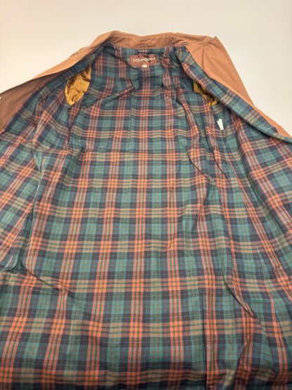 Vintage Yves Saint Laurent Canvas Trenchcoat Brown M