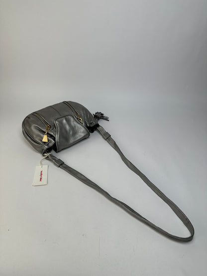 Vintage Chloe See by Chloé Pebbled Leather Flap Crossbody Bag c. Mid-2000s Silver