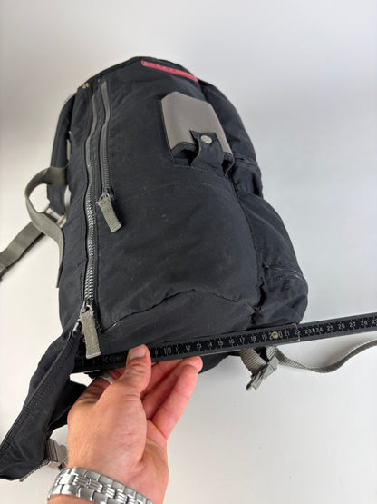 Vintage Prada Nylon Shoulder Bag Black Silver
