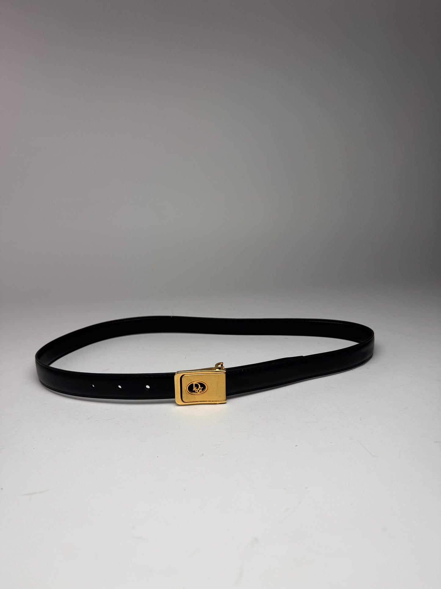 Vintage Dior Leather belt black