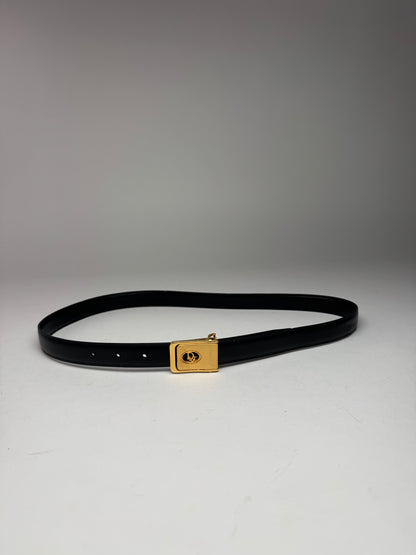 Vintage Dior Leather belt black