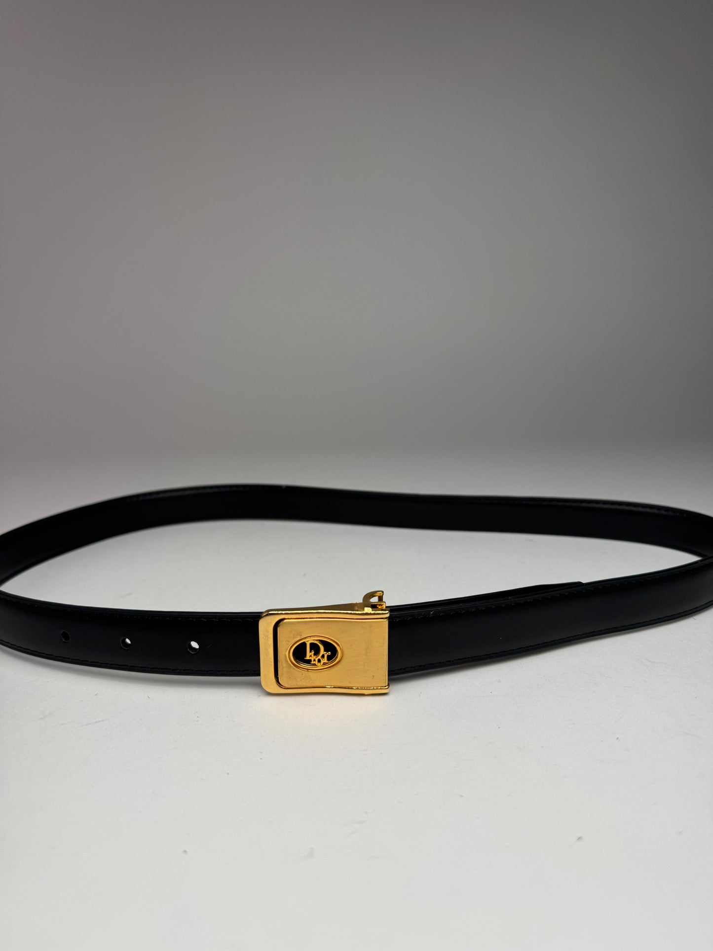 Vintage Dior Leather belt black