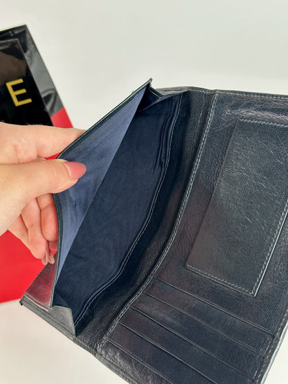 Vintage Celine Macadam Monogram ID holder black white