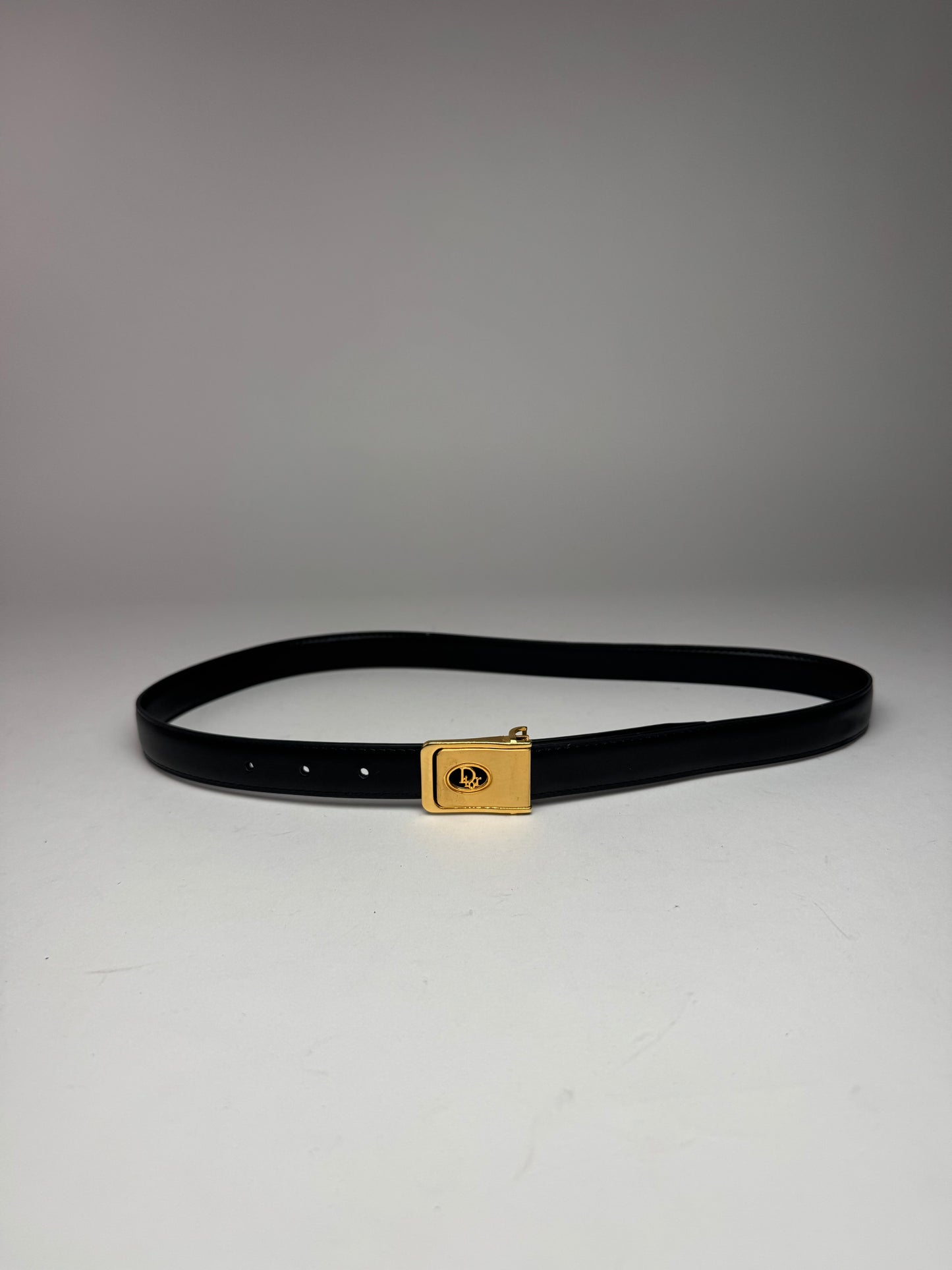 Vintage Dior Leather belt black