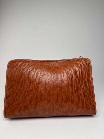 Vintage Givenchy Leather Clutch Brown