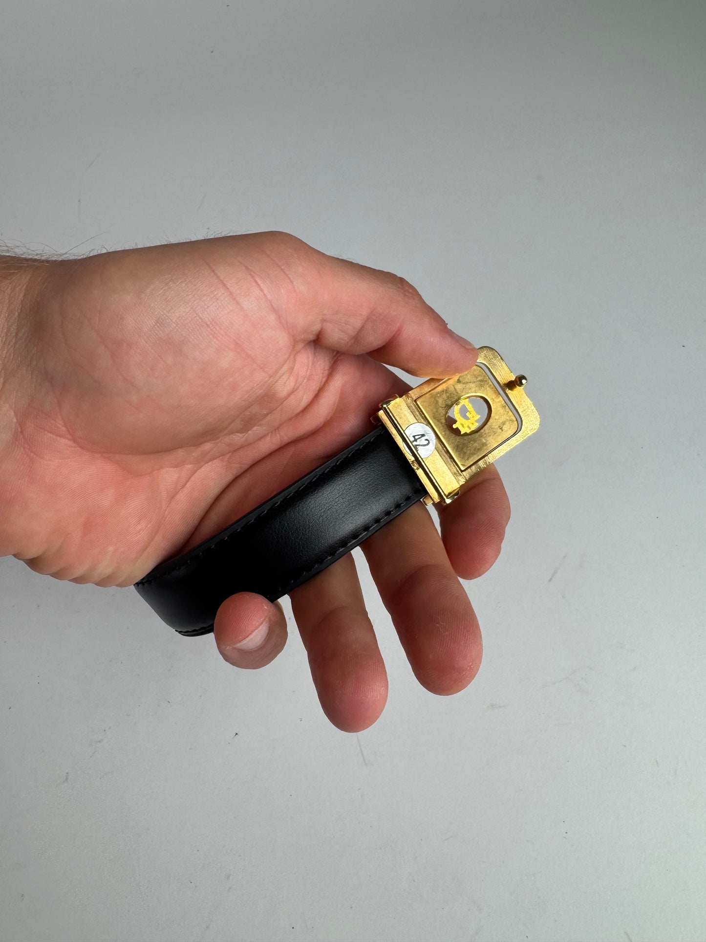 Vintage Dior Leather belt black