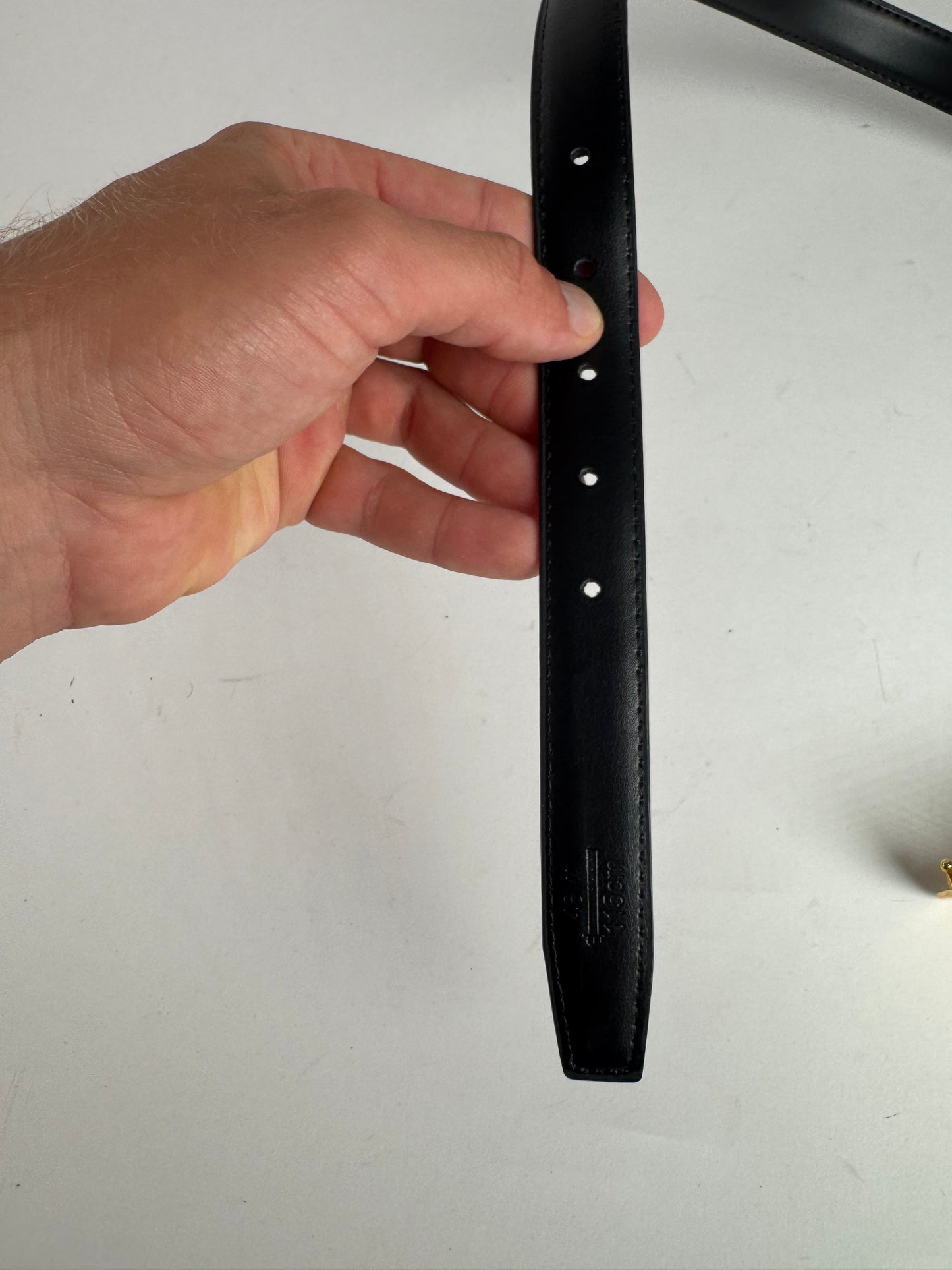 Vintage Dior Leather belt black