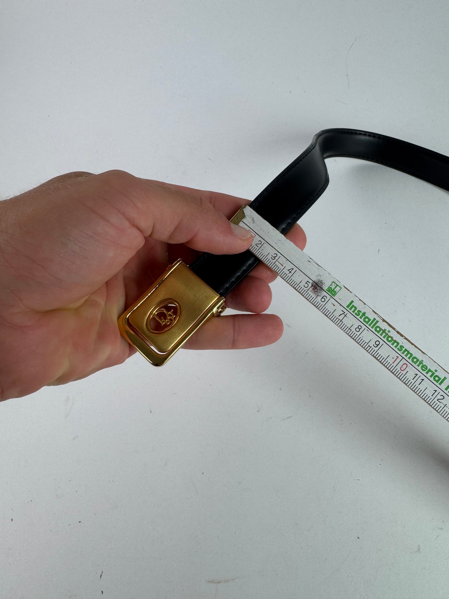 Vintage Dior Leather belt black